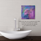 Lebhafte Abstrakte Lila Keramik Tile Fliese