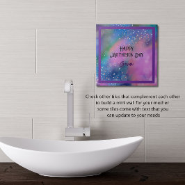 Lebhafte Abstrakte Lila Keramik Tile Fliese