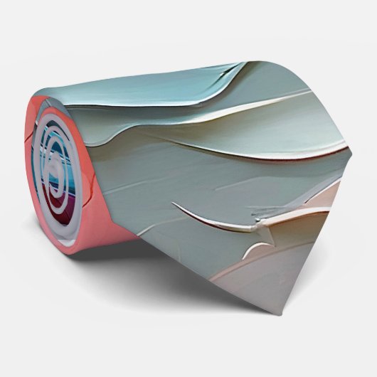 Lebhafte Abstrakte Malerei Krawatte (Gerollt)