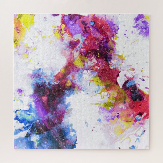Lebhafte Abstrakte Malerei Puzzle (Horizontal)