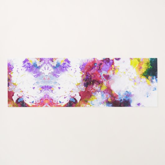 Lebhafte Abstrakte Malerei Yogamatte (Rückseite (Horizontal))