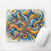 Lebhafte Abstrakte Maus-Pad Mousepad (Mit Mouse)