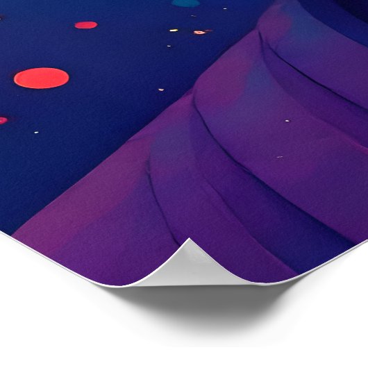 Lebhafte Abstrakte Moderne Buddha Malerei Poster (Ecke)