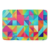 Lebhafte Abstrakte Muster Badematte (Vorderseite)