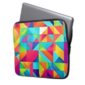 Lebhafte Abstrakte Muster Laptopschutzhülle (Vorderseite Links)