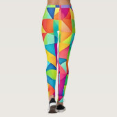 Lebhafte Abstrakte Muster Leggings (Rückseite)