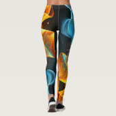 Lebhafte Abstrakte Muster-Leggings Leggings (Rückseite)