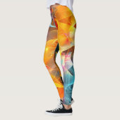 Lebhafte Abstrakte Muster-Leggings Leggings (Links)