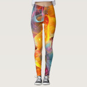 Lebhafte Abstrakte Muster-Leggings Leggings (Vorderseite)
