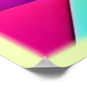 Lebhafte Abstrakte Muster Poster (Ecke)