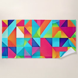 Lebhafte Abstrakte Muster Strandtuch