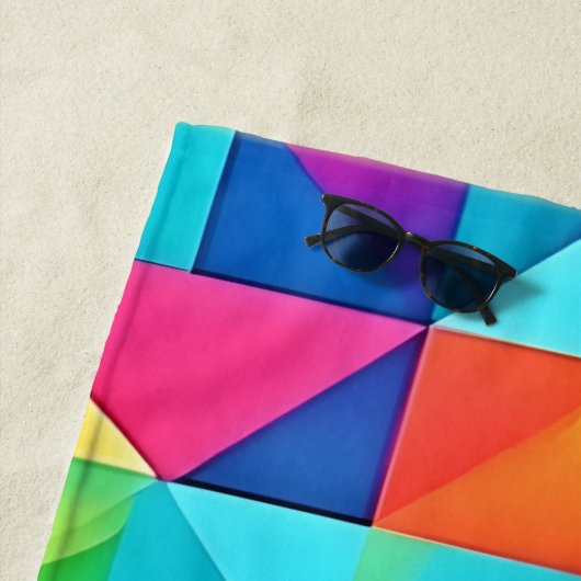 Lebhafte Abstrakte Muster Strandtuch (Beispiel)