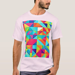Lebhafte Abstrakte Muster T-Shirt