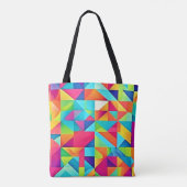 Lebhafte Abstrakte Muster Tasche (Rückseite)