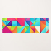 Lebhafte Abstrakte Muster Yogamatte (Rückseite (Horizontal))