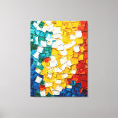 Lebhafte Abstrakte Ölmalerei Leinwanddruck (Vorderseite)