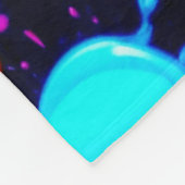 Lebhafte Abstrakte Paint-Explosion Fleecedecke (Ecke)