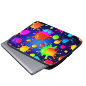Lebhafte Abstrakte Paint-Explosion Laptopschutzhülle (Vorne Knopf)