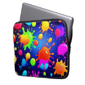 Lebhafte Abstrakte Paint-Explosion Laptopschutzhülle (Vorderseite Links)