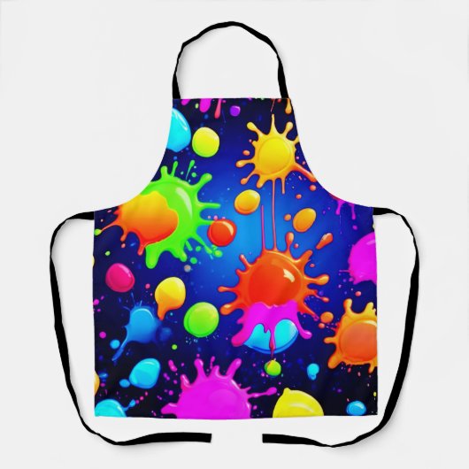 Lebhafte Abstrakte Paint-Explosion Schürze (Vorderseite)