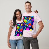 Lebhafte Abstrakte Paint-Explosion T-Shirt (Unisex)
