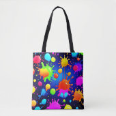 Lebhafte Abstrakte Paint-Explosion Tasche (Vorderseite)