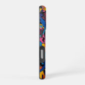 Lebhafte Abstrakte Ribbons iPhone Hülle (Rechte Seite)