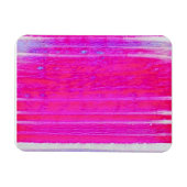 Lebhafte Abstrakte Rosa und Lila Streifen Kunst, D Magnet (Horizontal)