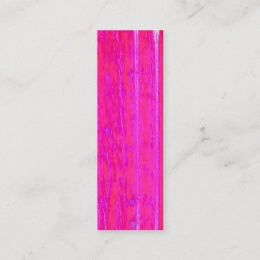 Lebhafte Abstrakte Rosa und Lila Streifen Kunst, D Mini Visitenkarte (Vorderseite)