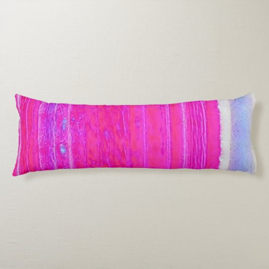 Lebhafte Abstrakte Rosa und Lila Streifen Kunst, D Seitenschläferkissen (Vorderseite)