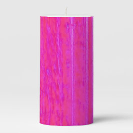 Lebhafte Abstrakte Rosa und Lila Streifen Kunst, D Stumpenkerze