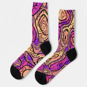 Lebhafte Abstrakte Socken (Linkes Detail)