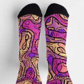 Lebhafte Abstrakte Socken (Oben)