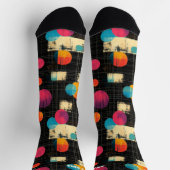 Lebhafte Abstrakte Socken mit fett-farbigen Muster (Oben)