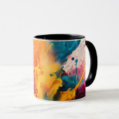 Lebhafte Abstrakte Splash Tasse (VorderseiteRechts)