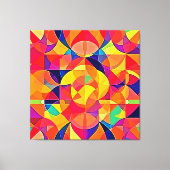 Lebhafte Abstrakte Symmetrie Leinwanddruck (Vorderseite)