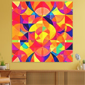 Lebhafte Abstrakte Symmetrie Leinwanddruck (Insitu (Wohnzimmer))