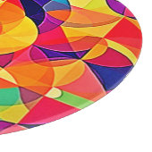 Lebhafte Abstrakte Symmetrie Schneidebrett (Ecke)