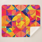 Lebhafte Abstrakte Symmetrie Sherpadecke (Vorderseite (Horizontal))