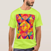 Lebhafte Abstrakte Symmetrie T-Shirt (Vorderseite)