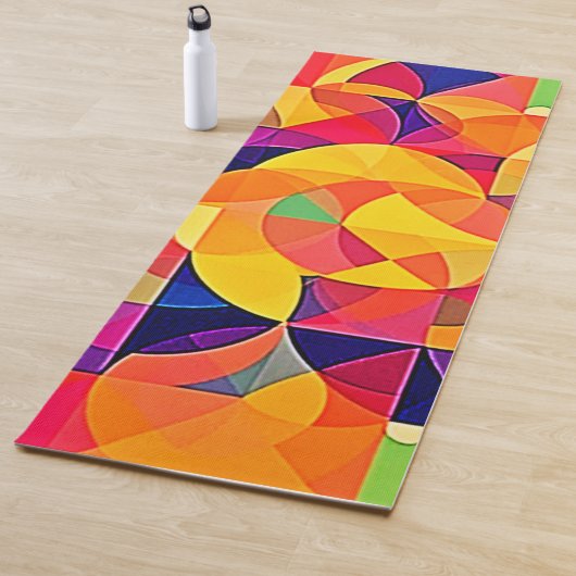 Lebhafte Abstrakte Symmetrie Yogamatte (Beispiel)
