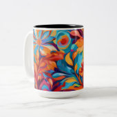 Lebhafte Abstrakte Tasse (Vorderseite Links)