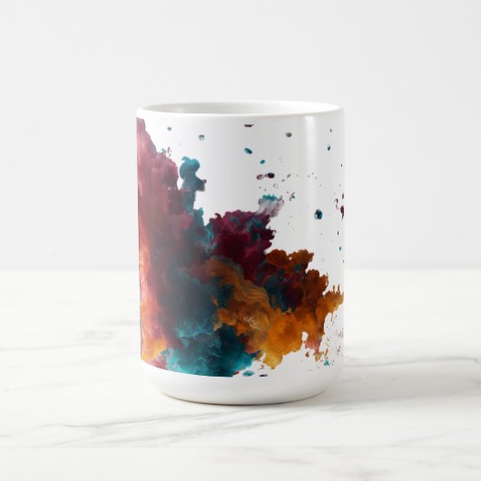 Lebhafte Abstrakte Tasse des Farbschlauchs (Zentrum)