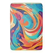 Lebhafte Abstrakte Traumlandschaft Badematte (Vorderseite Vertikal)