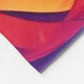 Lebhafte Abstrakte Traumlandschaft Fleecedecke (Ecke)
