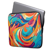 Lebhafte Abstrakte Traumlandschaft Laptopschutzhülle (Vorderseite Links)