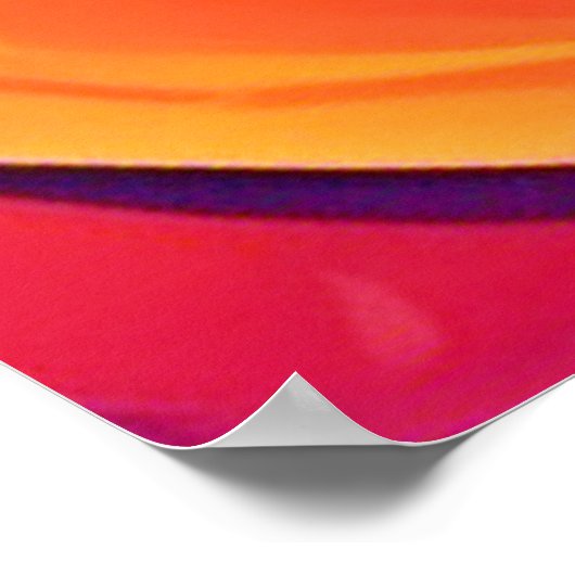 Lebhafte Abstrakte Traumlandschaft Poster (Ecke)