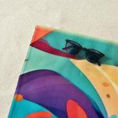 Lebhafte Abstrakte Traumlandschaft Strandtuch (Beispiel)