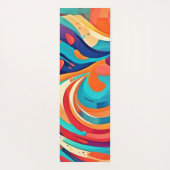 Lebhafte Abstrakte Traumlandschaft Yogamatte (Rückseite)