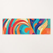 Lebhafte Abstrakte Traumlandschaft Yogamatte (Vorderseite (Horizontal))